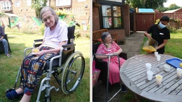 Hayes care home takes advantage of the sunshine